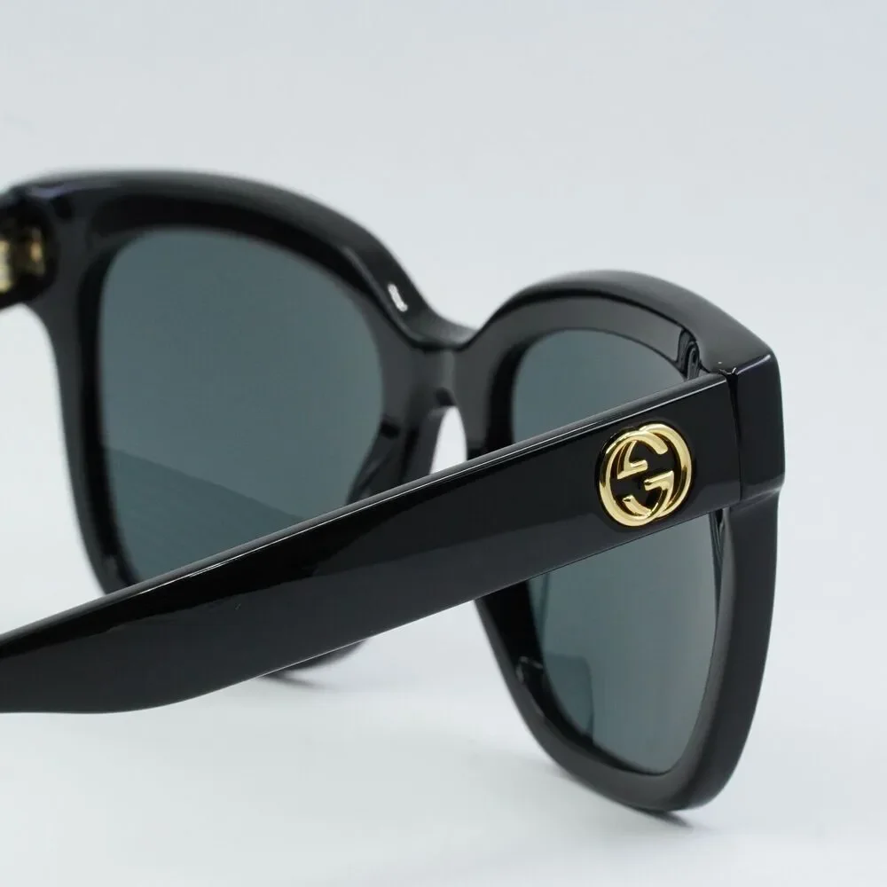 NWT Gucci GG0034SN-001-54 Black 54mm Sunglasses